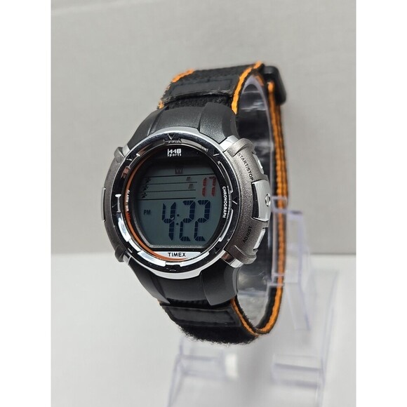Timex 1440 Sports Digital Indiglo Alarm Chrono Watch 50M WR New Battery Mens - Picture 3 of 13